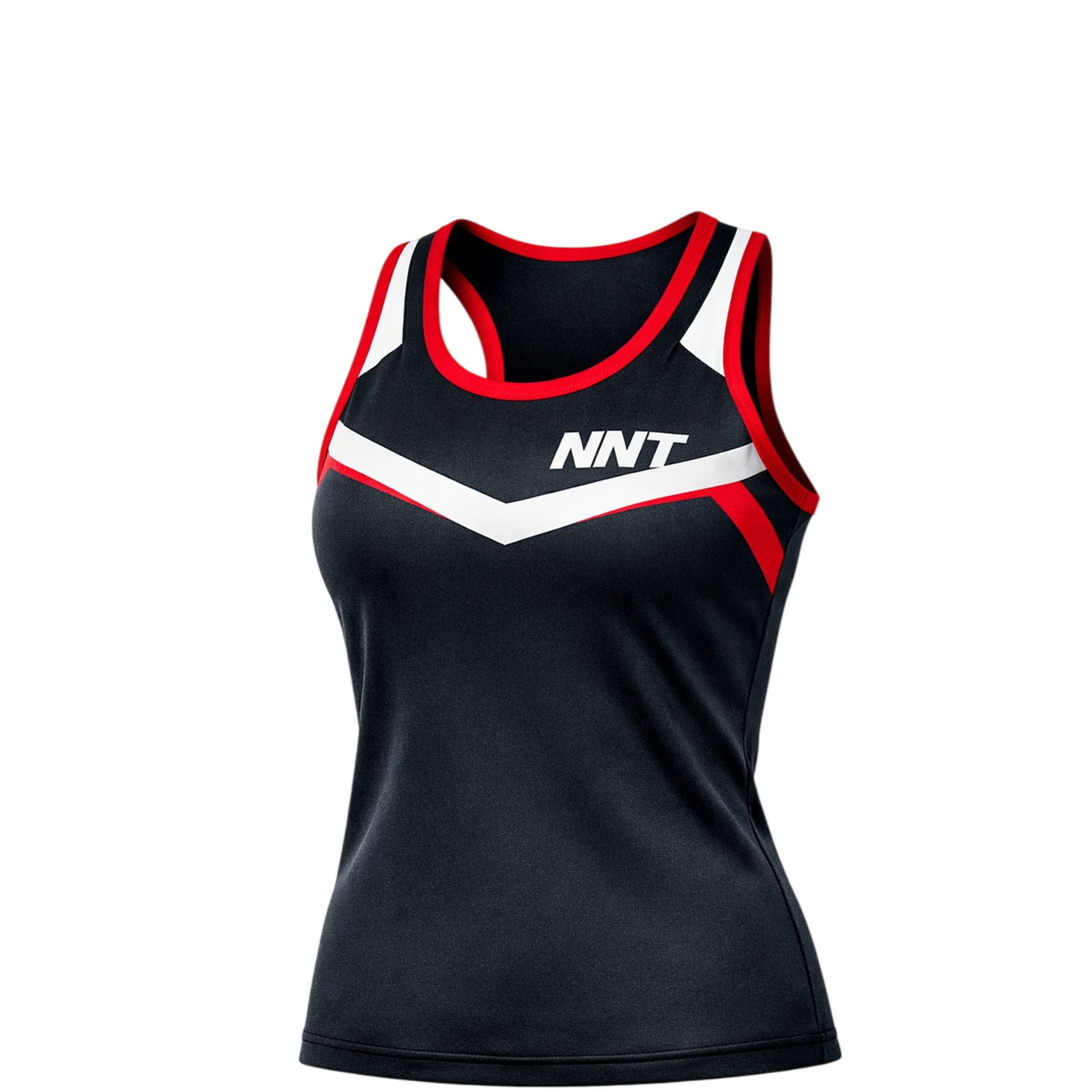 Performance Athletic Tank — Black/Red/White