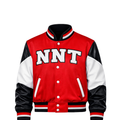 NNT Classic Varsity Jacket — Red/Black/White