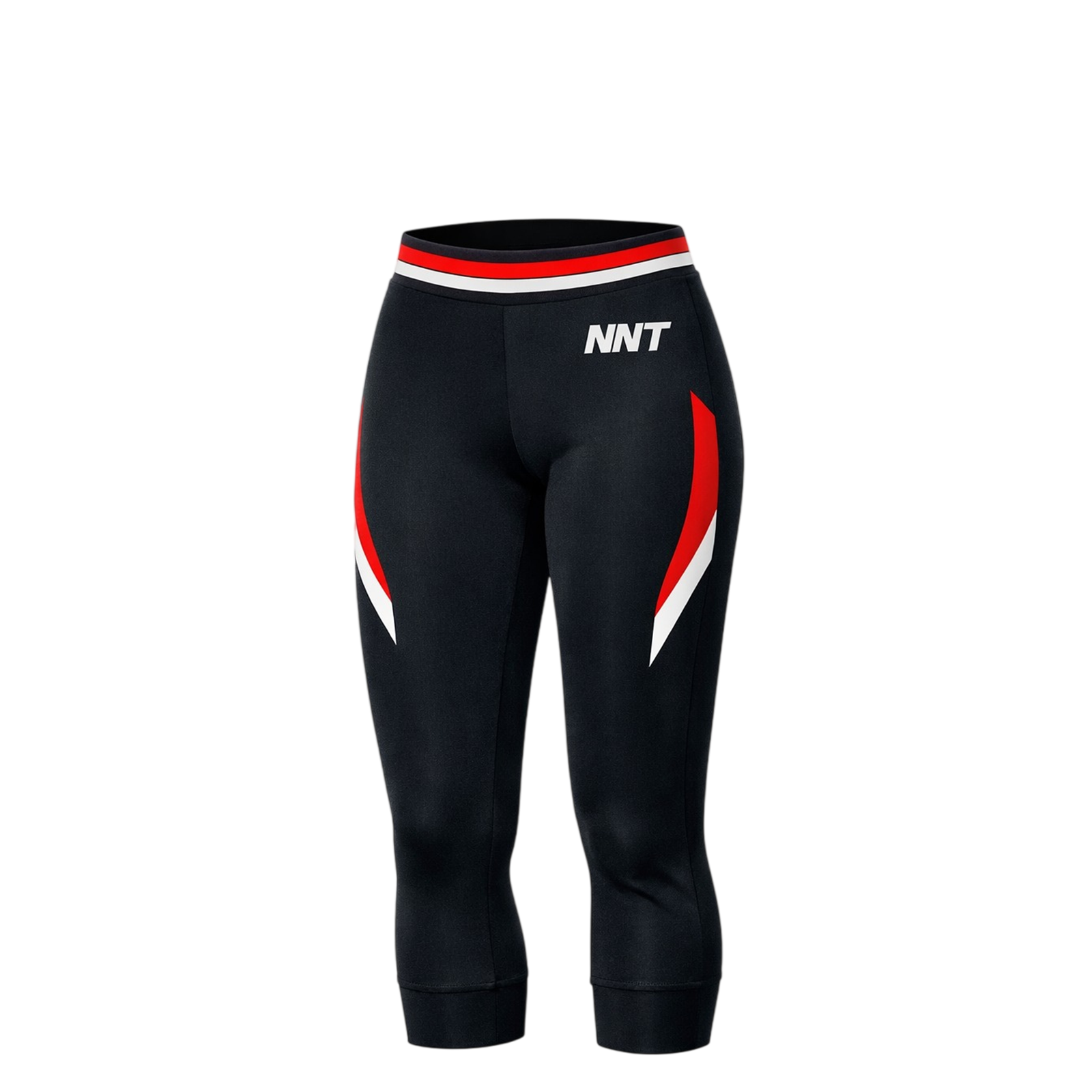 NNT Performance Compression Leggings — Black/Red/White