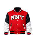 NNT Classic Varsity Jacket — Red/Black/White